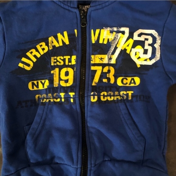 Green Pull Over and Blue Zip Up Hoodie - Picture 3 of 9